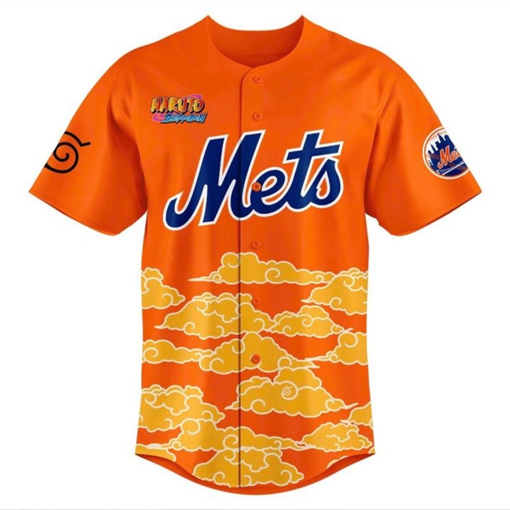 New York Mets x Naruto Shippuden Anime Jersey New
